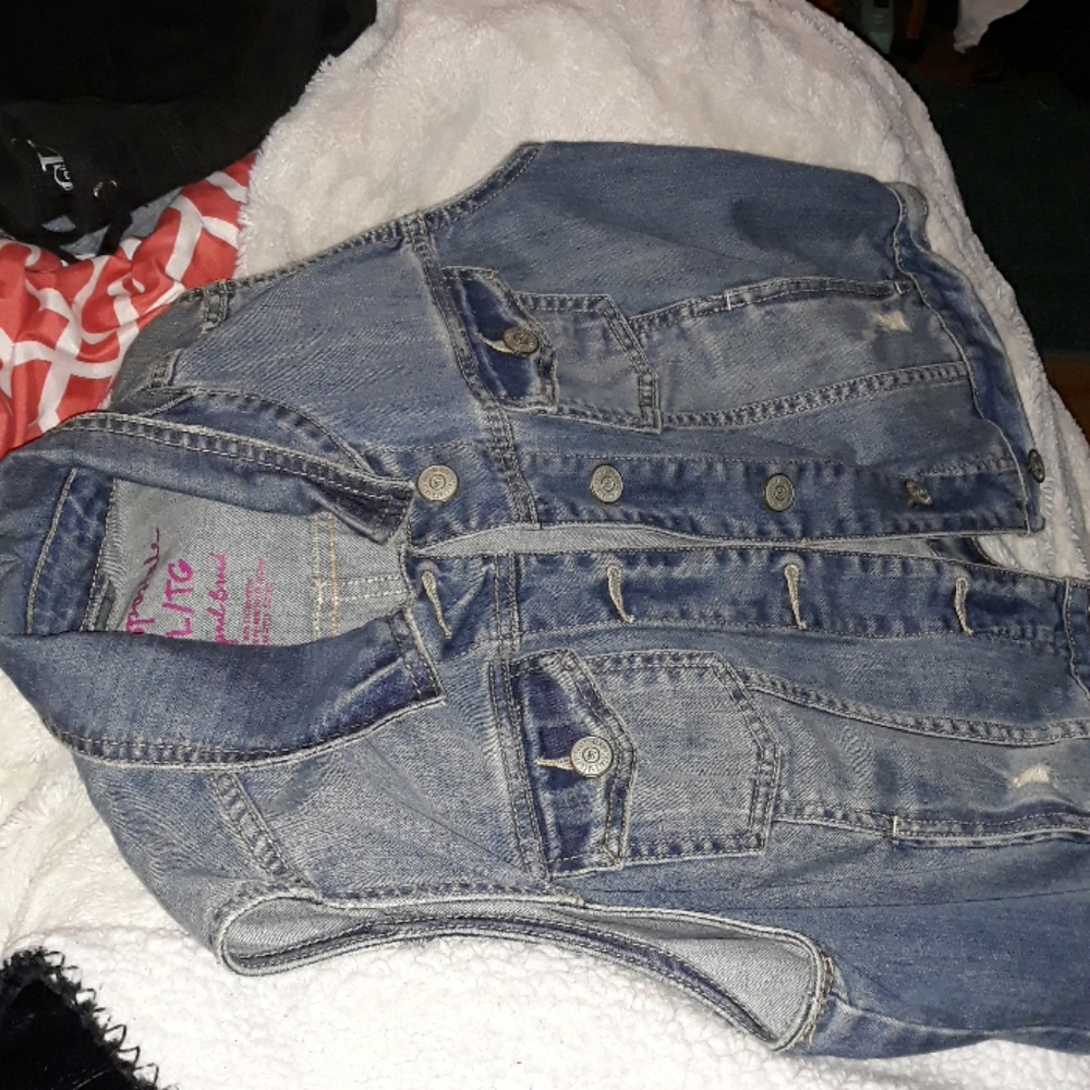 Blue jean vest